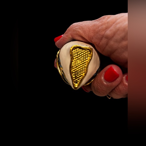 Vintage enamel and bejeweled Owl trinket box - Picture 5 of 8